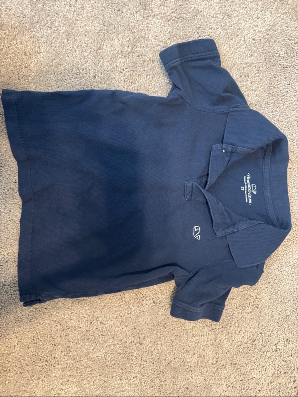 Kids Vineyard Vines Dark Blue Short Sleeve Polo